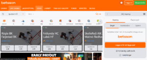Betsson odds