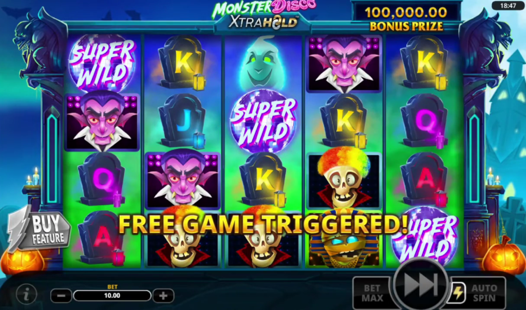 Monster Disco XtraHold halloween slot
